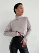 Светр трикотажний мокко M-L - зображення 5