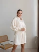 Шовкова сукня-сорочка кольору вершкове масло XS-M - зображення 1