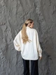 Сорочка оверсайз із шовку вершкове масло XL-XXL - изображение 7