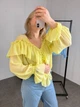 Блуза в стилі бохо жовтого кольору L-XXL - изображение 1