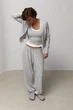 Костюм из кардигана, майки и штанов - алладинов Lurex Серый One Size (87900) - изображение 5