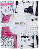 Плед Biltex Flannel белый с принтом Meow Mix Полуторный 150х200 см (4820298413933) - изображение 1