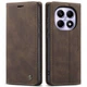 Чехол-книжка CaseMe из нубука для Xiaomi Redmi Note 15 5G Тёмно-коричневый - изображение 4