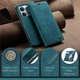 Чехол-книжка CaseMe из нубука для Xiaomi Redmi 15C 173mm Бирюзовый - изображение 5