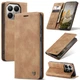 Чохол-книжка CaseMe із нубуку для Xiaomi 15T Світло-коричневий - зображення 9