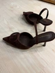 Туфли женские Meideli 566-23 slingback лодочки с пряжкой экозамша 40 коричневые - изображение 4