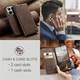 Чехол-книжка CaseMe из нубука для Xiaomi 15T Тёмно-коричневый - изображение 5