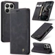 Чохол-книжка CaseMe із нубуку для Xiaomi 15T Чорний - зображення 9