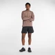 Чоловічий коричневий реглан Athletics Heat Grid 1/2 New Balance Zip 48 (M) (MT43204EAT) - зображення 3