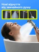 Лейка для душа водосберегающая насадка в душ 4 режима с кнопкой стоп лейка для ванной комнаты и верхнего душа Хромированная - изображение 3