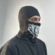 Балаклава підшоломник M-KET з DTF принтом чорна трикотажна розмір 56-58 - зображення 6