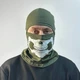 Військова балаклава підшоломник M-KET Олива тактична з DTF принтом трикотаж стрейч кулір розмір 56-58 - зображення 1