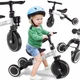 Беговел велосипед Ikonka Trike Fix Mini 8" 3в1 (белый) - изображение 1