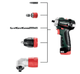 Шуруповерт-дрель аккумуляторный Metabo PowerMaxx BS BL Q (601749500) - изображение 8