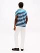 Футболка хлопковая длинная мужская Tommy Hilfiger M05627-P7D(Grey-Blue Stripe) L Серая (198296779257) - изображение 2