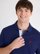 Поло длинное мужское U.S. Polo Assn 11Q0072-9800A(Classic Navy) 2XL Темно-синее (786662639672) - изображение 3