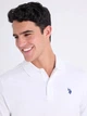 Поло длинное мужское U.S. Polo Assn 113045-9800A(WHITE) M Белое (786667082480) - изображение 3