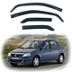 Дефлектори вікон вітровики Renault Logan 2004-2012 Седан 3М Скотч Voron Glas - изображение 5