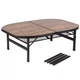 Стіл Bo-Camp Melrose Oval 120x80 cm Wood look Mat Black/Wood (1112-DAS302785) - зображення 2