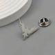 Значок из стали BROCHE брошь бижутерия Птицы Феникс серебристый BRGV115447 - изображение 2