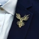 Брошь из стали BROCHE бижутерия Птицы Феникс золотистая BRSF115456 - изображение 5