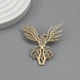 Брошь из стали BROCHE бижутерия Птицы Феникс золотистая BRSF115456 - изображение 3