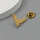 Значок из стали BROCHE брошь бижутерия Птицы Феникс золотистый BRGV115446 - изображение 5