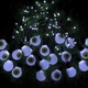 Уличная солнечная гирлянда Tacobey "Очи" (20 LED) ,10 метров, USB + солнечная панель, 8 режимов, IP65, идеальна для Хэллоуина - изображение 8
