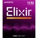Струны Elixir 16027 Nanoweb Phosphor Bronze 11-52 Custom Light - изображение 1