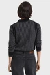 Жіноче чорне вовняне поло з візерунком HOUNDSTOOTH Gant S 4805367 - изображение 3