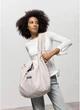 Женская сумка хобо вместительная городская для ноутбука 15.6 дюйма Sambag HOBO WEAVE серая 62296 - изображение 3