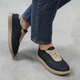 Кеды женские MYZ К-015 JEANS с БЕЖЕМ из натуральной замши и кожи на платформе. Размер 40 - изображение 2