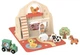 Дерев'яна складана ферма Tooky Toy у валізі з тваринами (TP518) (6976831553586) - зображення 1