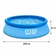 Наливной бассейн Intex Easy Set 244×61 см — надувной с кольцом, круглый для дачи, 28106 - изображение 4