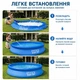 Наливной бассейн Intex Easy Set 244×61 см — надувной с кольцом, круглый для дачи, 28106 - изображение 7