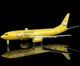 Колекційна металева лита модель грузового літака 1:300 Boeing 737 Mercado Libre, авіалайнер 20 см - зображення 4