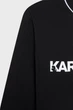 Жіночий чорний світшот LOGO PIPING Karl Lagerfeld XL A2W20066 - изображение 3