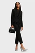 Жіночий чорний жакет із візерунком MONOGRAM Karl Lagerfeld 42 246W1407 - зображення 2