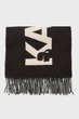 Жіночий чорний вовняний шарф K ESSENTIAL JKRD WOVEN SCARF Karl Lagerfeld OS 246W3309 - изображение 3