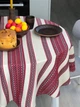 Льняная скатерть с украинским орнаментом "Рандеву красный" - 180х150 см - изображение 11
