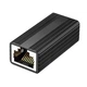 З'єднувач крученої пари перехідник адаптер RJ45 LAN Ethernet F/F 10Gbps Alitek Metal Black (48970) - зображення 1