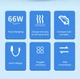Дата-кабель угловой переходник USB Type-C M/M 66W Fast Charging Nylon Metal Blue, 30 см (48969) - изображение 11