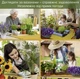 Садовый коврик складной коврик для пересадки растений мат для ухода за цветами и рассадой садовый коврик для работы с грунтом и землёй подложка для пересадки водонепроницаемый 100х100 см Kayfovo PRM100 - изображение 3
