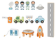 Zestaw drewniany Tooky Toy Kosmiczny Parking (TJ903) (6976831550882) - obraz 3