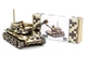 Конструктор 162-0074"Танк" дерев'яний, 162 дет.,р.33x16 см PuzzleOK - зображення 1