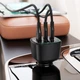 Автомобильное зарядное устройство для ACEFAST B18 200W(2USB-C+USB-A)fast car charger Black - изображение 6