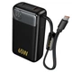 Зовнішній акумулятор HOCO Q53 Skillful PD65W power bank(12000mAh) Black (6942007672597) - зображення 1