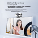 Веб-камера Stiger 4K Ultra HD с кольцевой LED-подсветкой Beauty и микрофоном Black - изображение 4