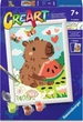 Malowanie po numerach Ravensburger CreArt Urocza kapibara 12023307 (4005555233077) - obraz 1