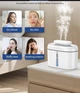Ультразвуковой увлажнитель воздуха SZO 2.0 л — Компактный увлажнитель с верхним заливом, LED-подсветкой и автоотключением (White) - изображение 2